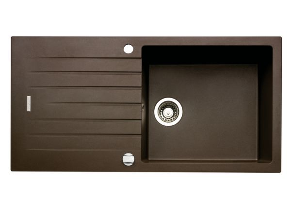 Angola 100 L, Einbauspüle, granit espresso