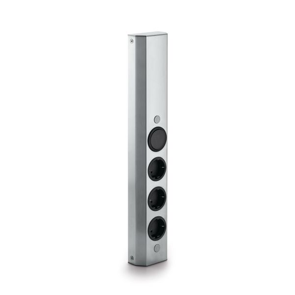 Mira Wand S small, Aufbauschalter, Edelstahl