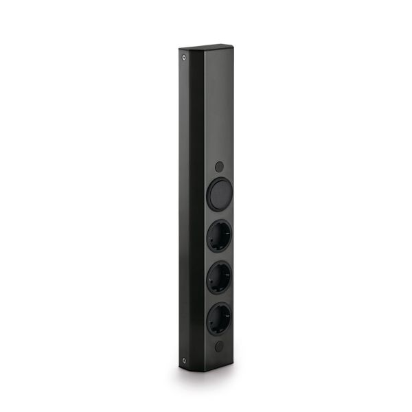 Mira Wand small S, Aufbauschalter, schwarz matt