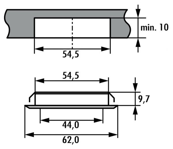 Swag LED, Einbauleuchte, Set-3, 3000 K warmweiß
