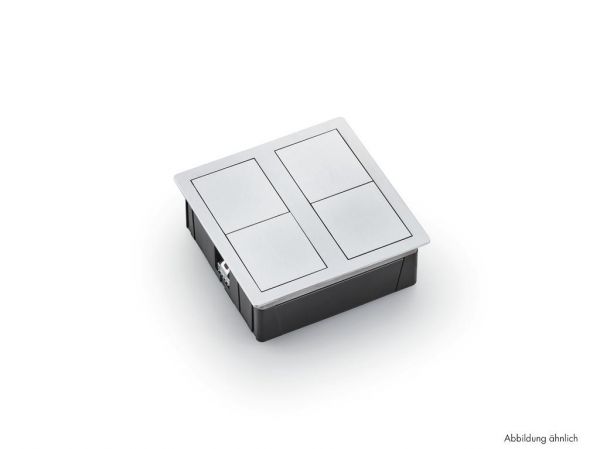Plaza 2 USB, Einbausteckdosenelemente, mattschwarz