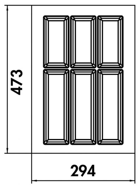Adesso 1, Besteckeinsatz, für 400er Schrank