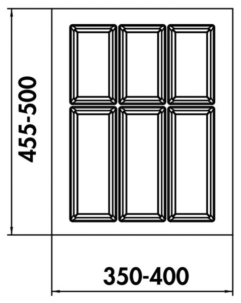 Adesso 2, Besteckeinsatz, für 450er Schrank