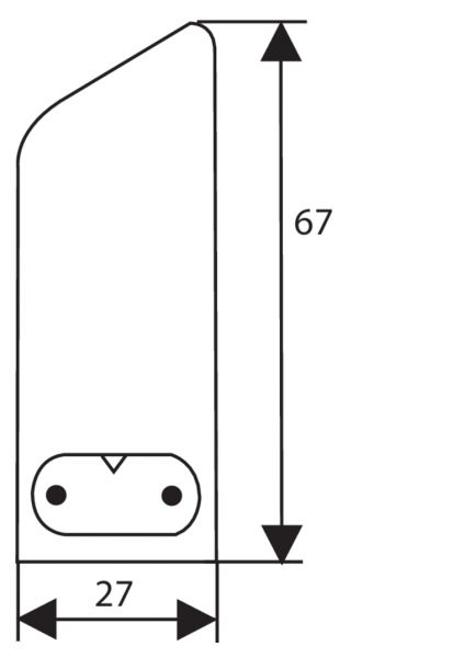 Giro-S LED, Unterboden-/Nischenleuchte, L 908 mm, 16 W, silberfarbig
