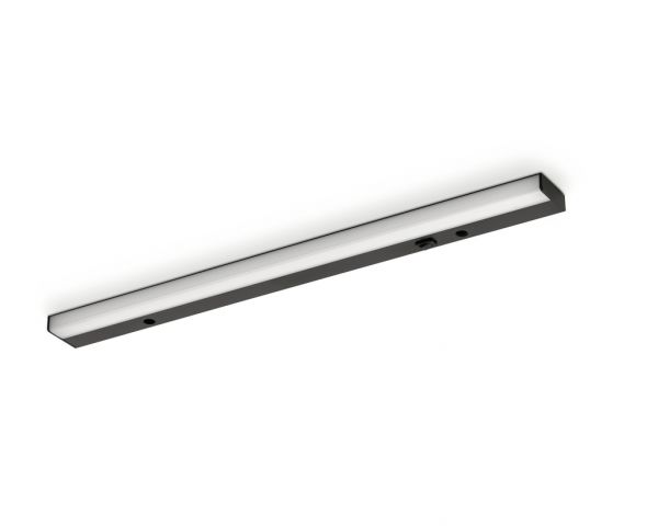 Lupo LED, Langfeldleuchte, L 450 mm, 8 W, schwarz matt