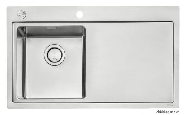 Corno Ora, Einbauspüle, Edelstahl, Becken re.