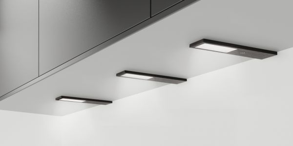 Livello LED, Unterboden-/Nischenleuchte, Set-3, schwarz
