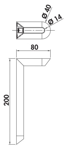 Varco 2 LED, Unterboden-/Nischenleuchte, Einzelleuchte m. LED Touch S. D., schwarz