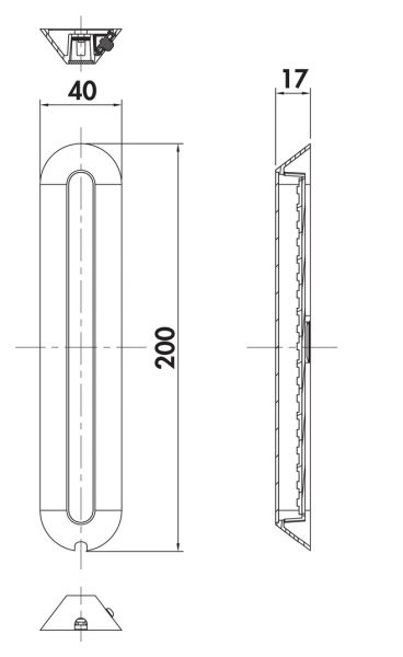 Varco 1 LED edelstahlfarbig, Unterboden-/Nischenleuchte, Set-3, 3000 K warmweiß
