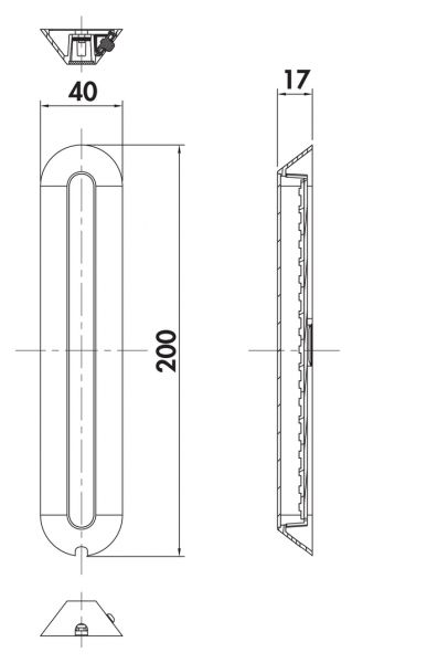 Varco 1 LED schwarz, Unterboden-/Nischenleuchte, Einzelleuchte m. LED Touch S. D., 3000 K warmweiß