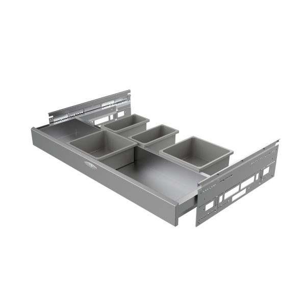 Cox Base-Board® 900, Utensilienschublade, silber