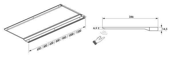 Addy Tondo LED, Langfeldleuchte, L 450 mm, 8,2 W