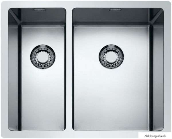 Corno Piu PFU11, Einbauspüle, Edelstahl, Becken li.