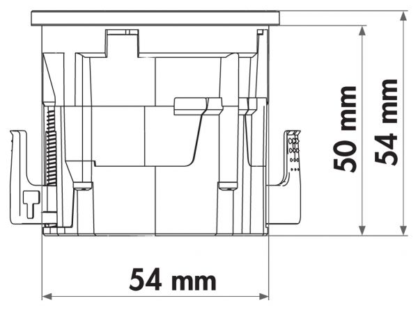 Evoline® One Doppel USB A+C, Steckdosenelement, Ring Edelstahl gebürstet