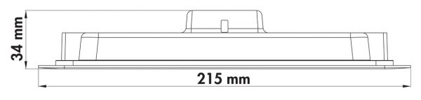 Copertina 215 LED, Einbauleuchte, Einzelleuchte, weiß