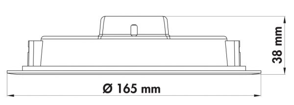 Copertina rund LED, Einbauleuchte, Einzelleuchte, weiß