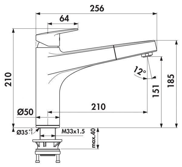 Ideal Standard Ceraplan Neo 3, Einhebelmischer, chrom, Niederdruck