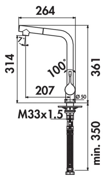 Ideal Standard Ceralook 2, Einhebelmischer, chrom, Niederdruck