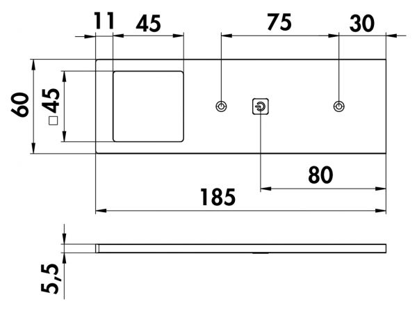 Forato LED schwarz matt, Unterboden-/Nischenleuchte, Set-3, 4000 K neutralweiß