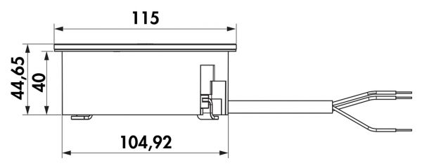 Twist 2 Doppelsteckdose, Einbausteckdosenelemente, rund, Ø 115, T ca. 45 mm, edelstahlfarbig