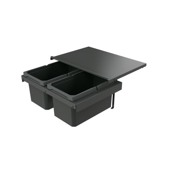 Cox Stand-UP® 250 S/600-2, Abfallsammler für vorhandene Auszüge, anthrazit, H 250 mm
