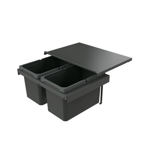 Cox Stand-UP® 280 S/600-2, Abfallsammler für vorhandene Auszüge, anthrazit, H 280 mm