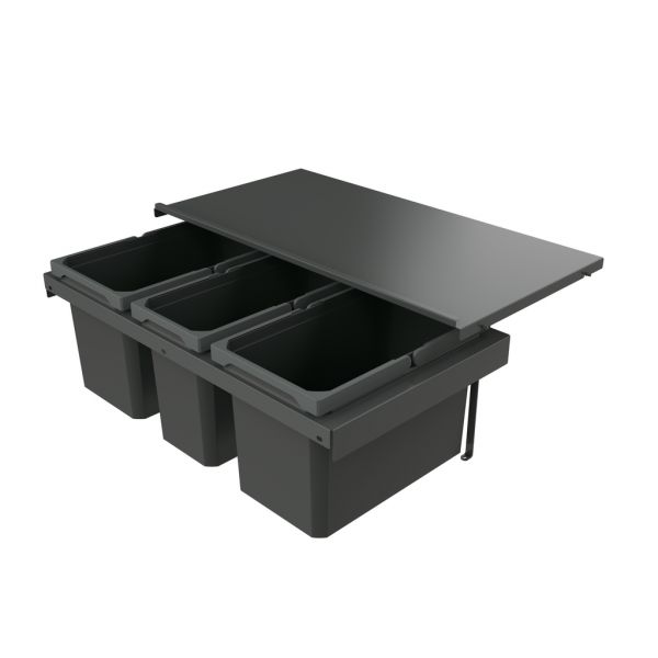 Cox Stand-UP® 280 S/800-3, Abfallsammler für vorhandene Auszüge, anthrazit, H 280 mm