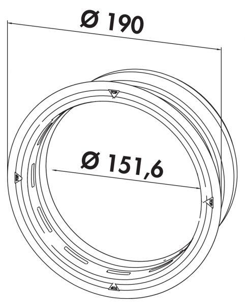 P-K-Klima-R 150 Mauerkasten, weiß