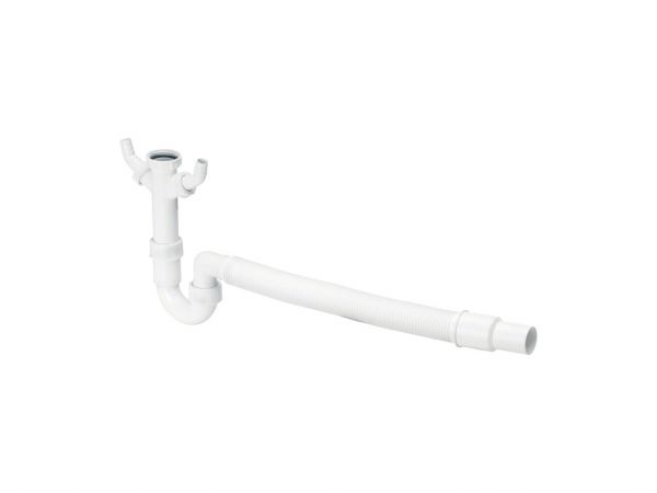 Geruchsverschluss 2, flexibel, Siphon, Anschlussst.-Ø 40/50 mm