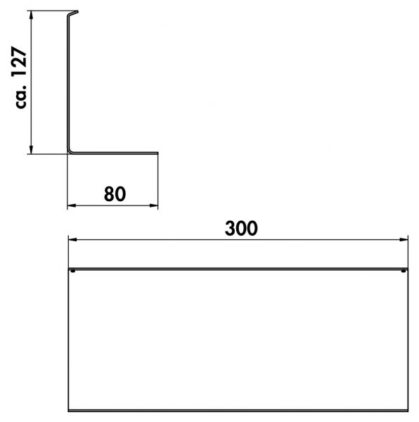 transFORM Gläserhalter, Relingsystem, schwarz matt