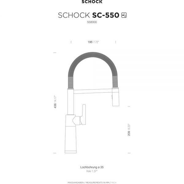 SCHOCK Einhebelmischer SC-550 558000GCR