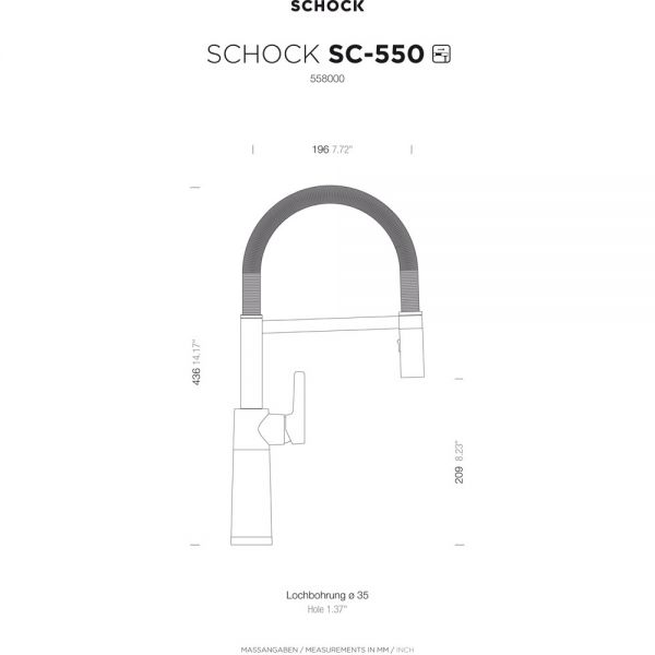 SCHOCK Einhebelmischer SC-550 558000GAS