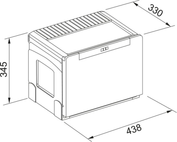 Franke Cube 50 Mülleimer 3-fach Automatikauszug