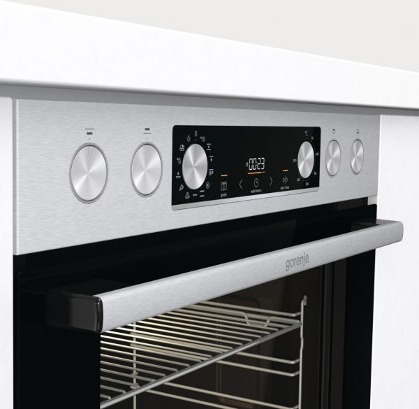 Gorenje BC6737E02X Einbauherd - Edelstahl, gebürstet