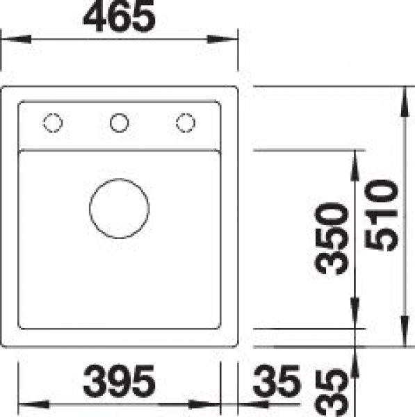 BLANCO DALAGO 45 vulkangrau 527242