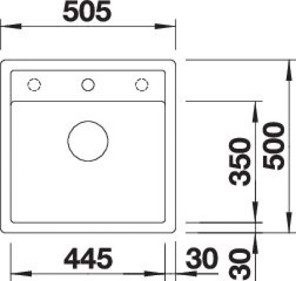 BLANCO DALAGO 5-F vulkangrau 527245