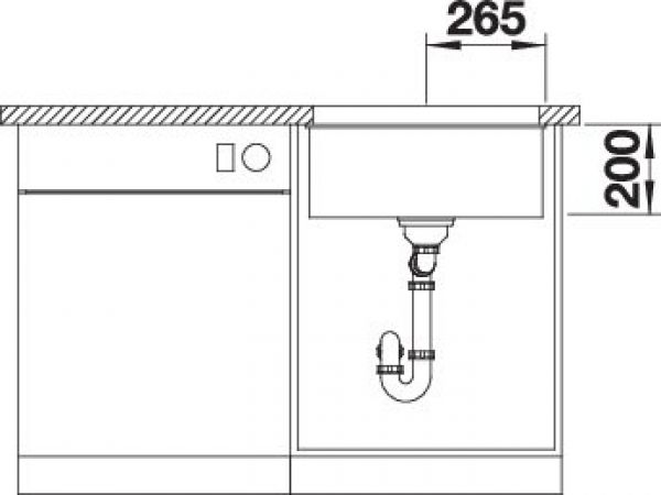 BLANCO ETAGON 500-U für Farbige Komponenten weiß 527759