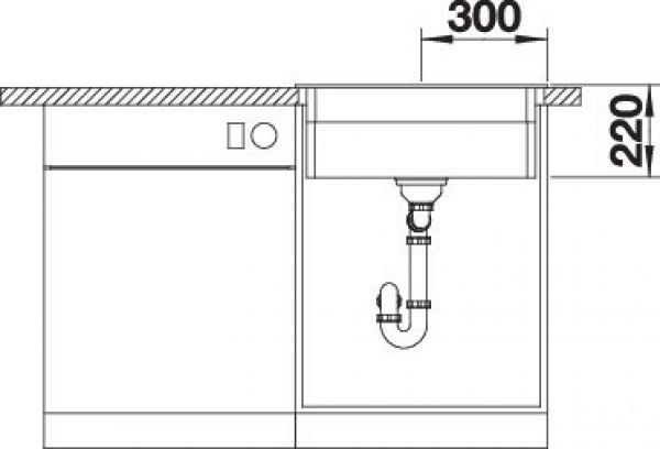 BLANCO ETAGON 6 für Farbige Komponenten felsgrau 527750