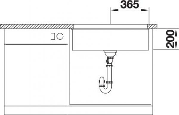 BLANCO ETAGON 700-U für Farbige Komponenten anthrazit 527765