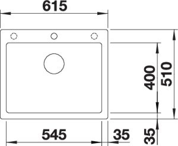 BLANCO PLEON 6 für Farbige Komponenten anthrazit 527773