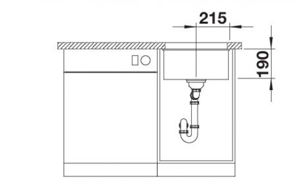 BLANCO ROTAN 400-U vulkangrau 527328