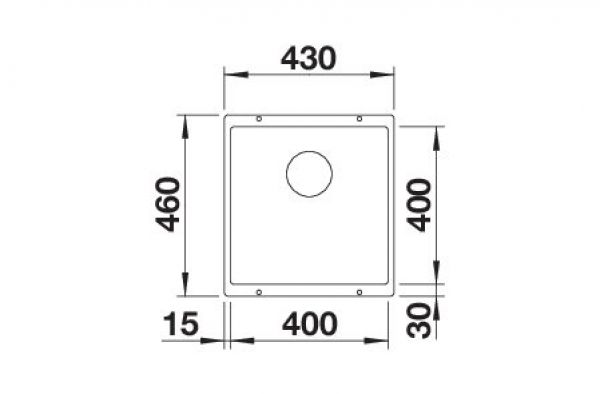 BLANCO ROTAN 400-U vulkangrau 527328
