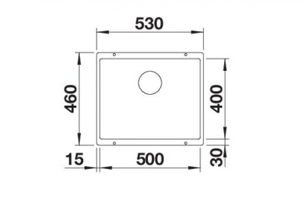 BLANCO ROTAN 500-U vulkangrau 527329