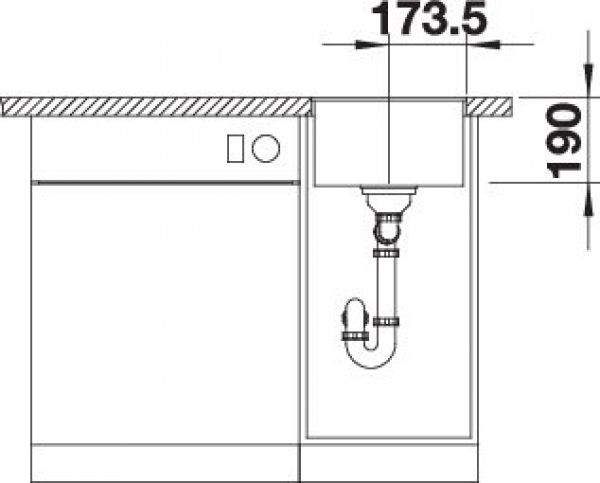 BLANCO SUBLINE 320-F softweiß 527159