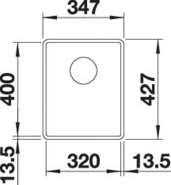 BLANCO SUBLINE 320-F vulkangrau 527342