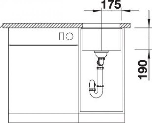 BLANCO SUBLINE 320-U softweiß 527160