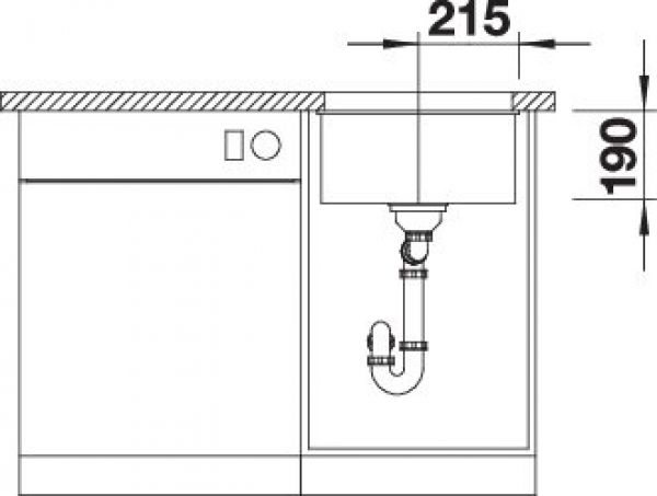 BLANCO SUBLINE 400-U softweiß 527166