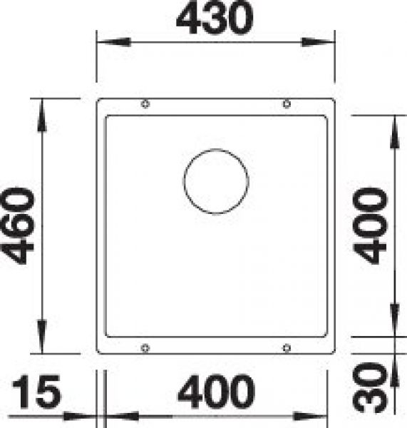 BLANCO SUBLINE 400-U softweiß 527166