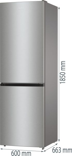 Gorenje NRC619BSXL4 - Kühl- / Gefrierkombination - Silber