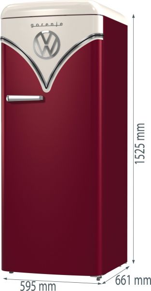 Gorenje OBRB615DR - Kühl- / Gefrierkombination - Bordeaux
